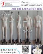 Asia size L (165/88A)<br>Female dressmakers mannequin 立裁人台 板房模特 服裝打版公仔