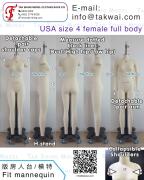 US size 4 Female<br>Full body Sewing dressforms Fit mannequins Dressmakers dummy