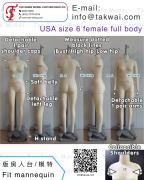 USA size 6 Female<br>Full body Sewing dressforms Fit mannequins Dressmakers dummy