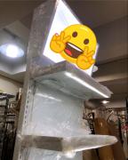 超市廣告放貨架 配燈 2