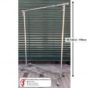 TSS-451 單層 高腳 雙底拉 ( 婚紗架 畢業袍架 )