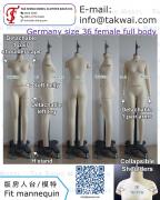 Germany size 36 Female<br>Full body Dress form Dressmakers Sewing Seamstress Pattern Designer Fit mannequins torso Tailors dummies Custom Made Nähpuppe Schneiderpuppe Kleiderpuppe