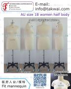 Australia size XL Female<br>Half body dress form dressmakers dressmaking dress mannequin torso sewing pattern making dummy